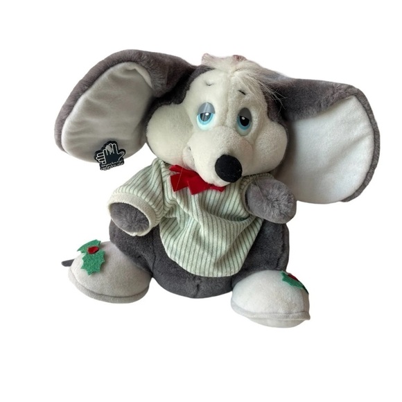 Vintage Applause Plush Stuffed Animal Mouse Sugarplum 1988 Christmas toy - Picture 2 of 9